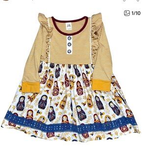 Wild Flowers Girls Babydoll Top Russian
Dolls Size 8